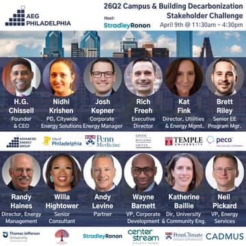 Cover Image for AEG Philadelphia 26Q2 Campus & Building Decarbonization Stakeholder Challenge