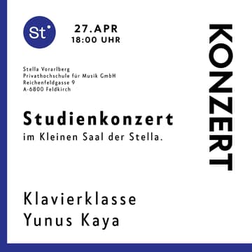 Cover Image for Klassenkonzert. Klavierklasse Yunus Kaya