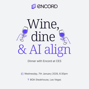 Cover Image for Wine, dine & AI align: Encord CES Dinner