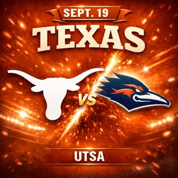 Cover Image for Texas Longhorns vs UTSA Roadrunners @ DKR