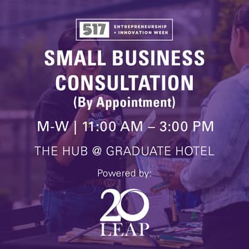 Cover Image for Small Business Consultations By Appointment (Mon - Weds)