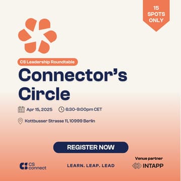 Cover Image for CS Leadership Roundtable #2 - Connectors Circle | Berlin