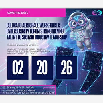 Cover Image for Colorado Aerospace Workforce & Cybersecurity Forum
