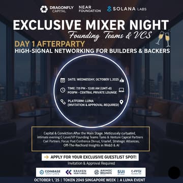 Cover Image for 🤝 Exclusive Mixer Night | Founding Teams & VCs 🍾
