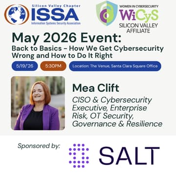 Cover Image for May 2026 Event: Back to Basics - How We Get Cybersecurity Wrong and How to Do It Right