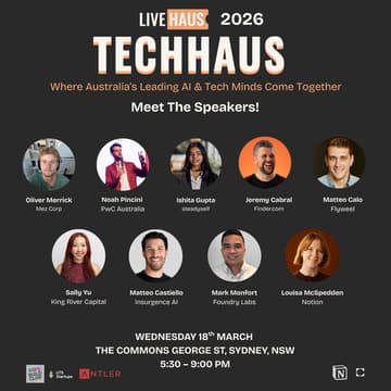 Cover Image for TechHaus Sydney · March 2026: Where Australia’s Leading AI & Tech Minds Come Together