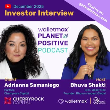 Cover Image for Planet Positive Podcast with Investor Adrianna Samaniego