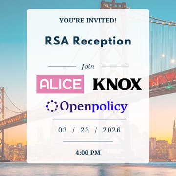 Cover Image for RSA Reception with Knox & OpenPolicy