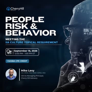 Cover Image for People Risk and Behavior: Meeting the IIA Culture Topical Requirement