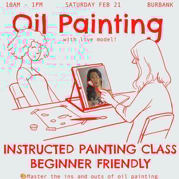Cover Image for Oil Painting Class - Live Model (Portraits)