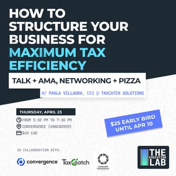 Cover Image for How to Structure Your Business for Maximum Tax Efficiency (Live Talk + AMA)