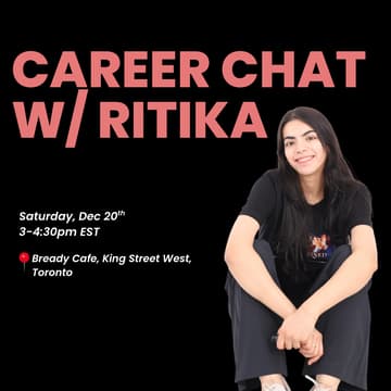Cover Image for Career Chat w/ Ritika