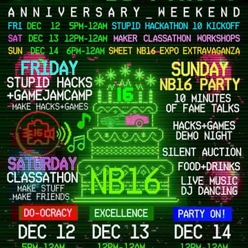Cover Image for Noisebridge Sweet 16 Party Weekend