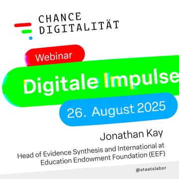 Cover Image for Digitaler Impuls mit Jonathan Kay: Wirksame Datennutzung in Bildungsverwaltung und Schulleitung – Einblicke aus dem Vereinigten Königreich