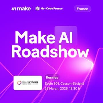 Cover Image for Rennes [Make AI Roadshow x No Code France]: Construisez un agent IA en qui vous pouvez avoir confiance