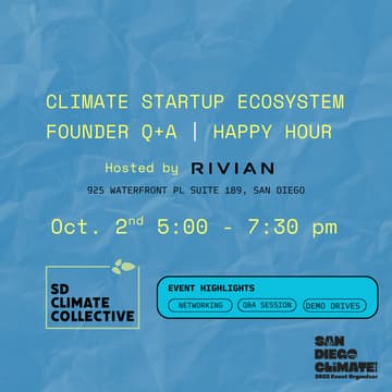 Cover Image for The Climate Startup Ecosystem: Founder Q+A | Happy Hour