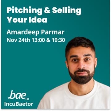 Cover Image for Pitching & Selling Your Idea Workshop (Lunch)