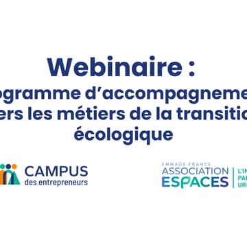 Cover Image for Information collective programme d'accompagnement : Vers les métiers de la transition écologique