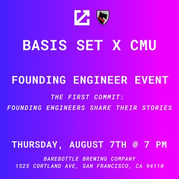 Cover Image for Basis Set x CMU Founding Engineer Event