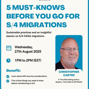 Cover Image for 5 must-knows before you go for S/4 Migrations