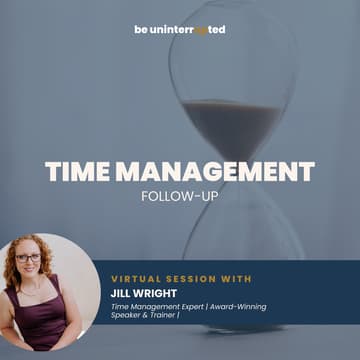 Cover Image for Time Management: Follow Up Session