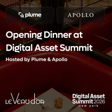 Cover Image for Opening Dinner at Digital Asset Summit Hosted by Plume & Apollo