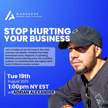 Cover Image for Tuesday Workshop Series: How to Hurt Your Business (aka: What to Avoid at All Costs)