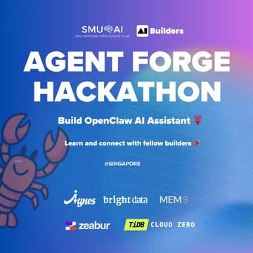 Cover Image for Agent Forge Hackathon: Build OpenClaw AI Assistant 🦞
