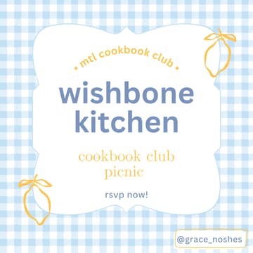 Cover Image for Wishbone Kitchen: Cookbook Club Picnic 🧺