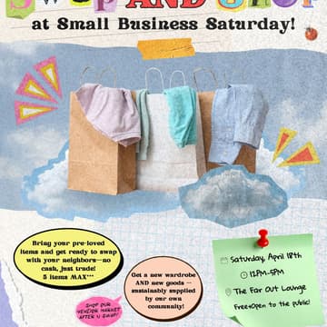 Cover Image for Swap AND Shop at Small Business Saturday!