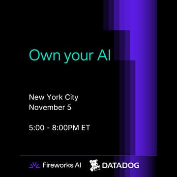 Cover Image for Own your AI: An evening with Lin Qiao, CEO of Fireworks AI & Yanbing Li, CPO of Datadog