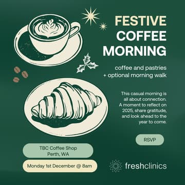 Cover Image for Festive Coffee Morning | WA, CBD radius