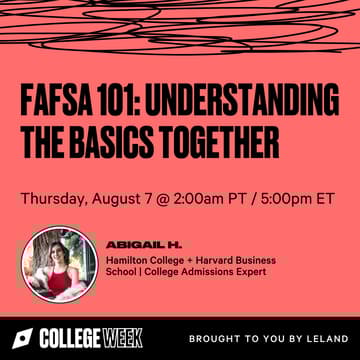 Cover Image for FAFSA 101: Understanding the Basics Together