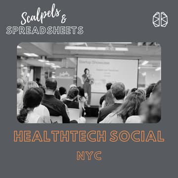 Cover Image for Healthtech Social by Scalpels & Spreadsheets
