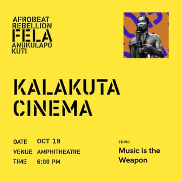 Cover Image for Kalakuta Cinema: Music is the Weapon.