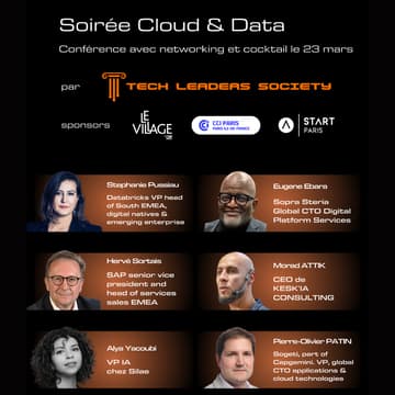 Cover Image for Soirée Cloud & Data par Tech Leaders Society x START Paris X CCI Paris