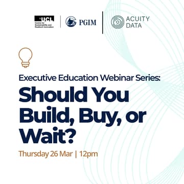 Cover Image for WEBINAR 2: Should You Build, Buy, or Wait?