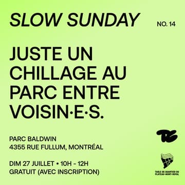 Cover Image for Slow Sunday no. 14 – Parc Baldwin