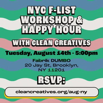 Cover Image for NYC F-List Workshop and Happy Hour