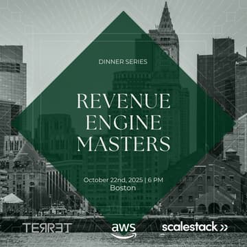 Cover Image for Revenue Engine Masters Dinner Series with AWS, Scalestack & Terret - Boston Edition