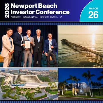 Cover Image for Newport Beach Investor Conference - AI * Entertainment * Longevity * Real Estate * Sports