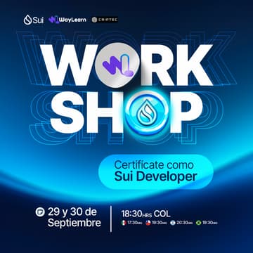 Cover Image for 👩🏻‍💻 Workshop: Certifícate como Sui Developer