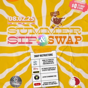Cover Image for Summer Sip & Swap