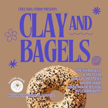 Cover Image for Clay & Bagels with Cera Sera Studio