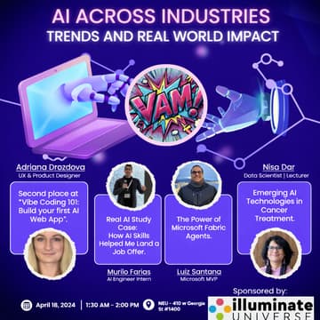 Cover Image for Vancouver AI Meetup (VAM!) - AI Across Industries: Trends and Real World Impact