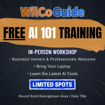 Cover Image for AI 101 Training for Biz Owners & Professionals - Round Rock