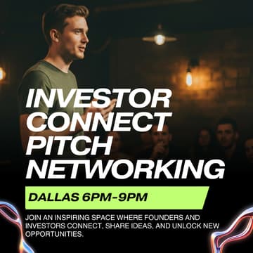 Cover Image for Startup Pitch & Investor Connect —Dallas