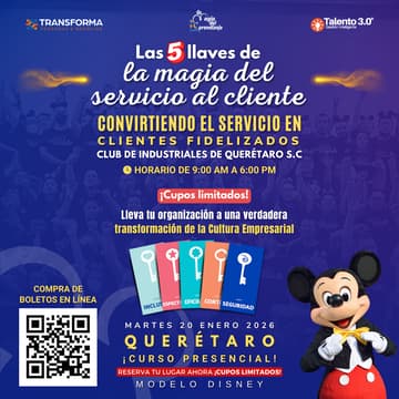 Cover Image for Las 5 Llaves de la Magia del Servicio al Cliente en Querétaro