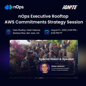 Cover Image for Exclusive Rooftop Reception + AWS Commitments Strategy Session