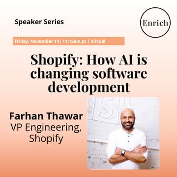 Cover Image for Shopify: How AI is changing software development | Featuring Farhan Thawar, VP Engineering